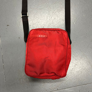 Prada Side Bag In Red