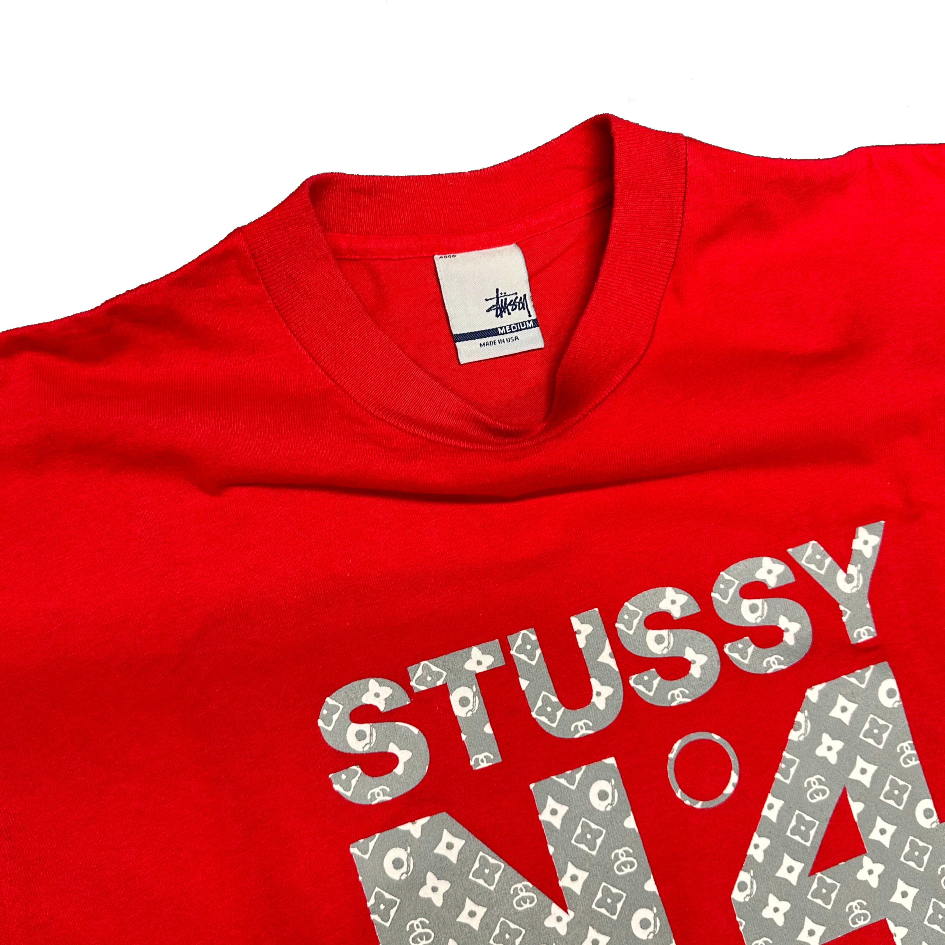 Stüssy No4 Louis Vuitton Parody T-Shirt ( M )