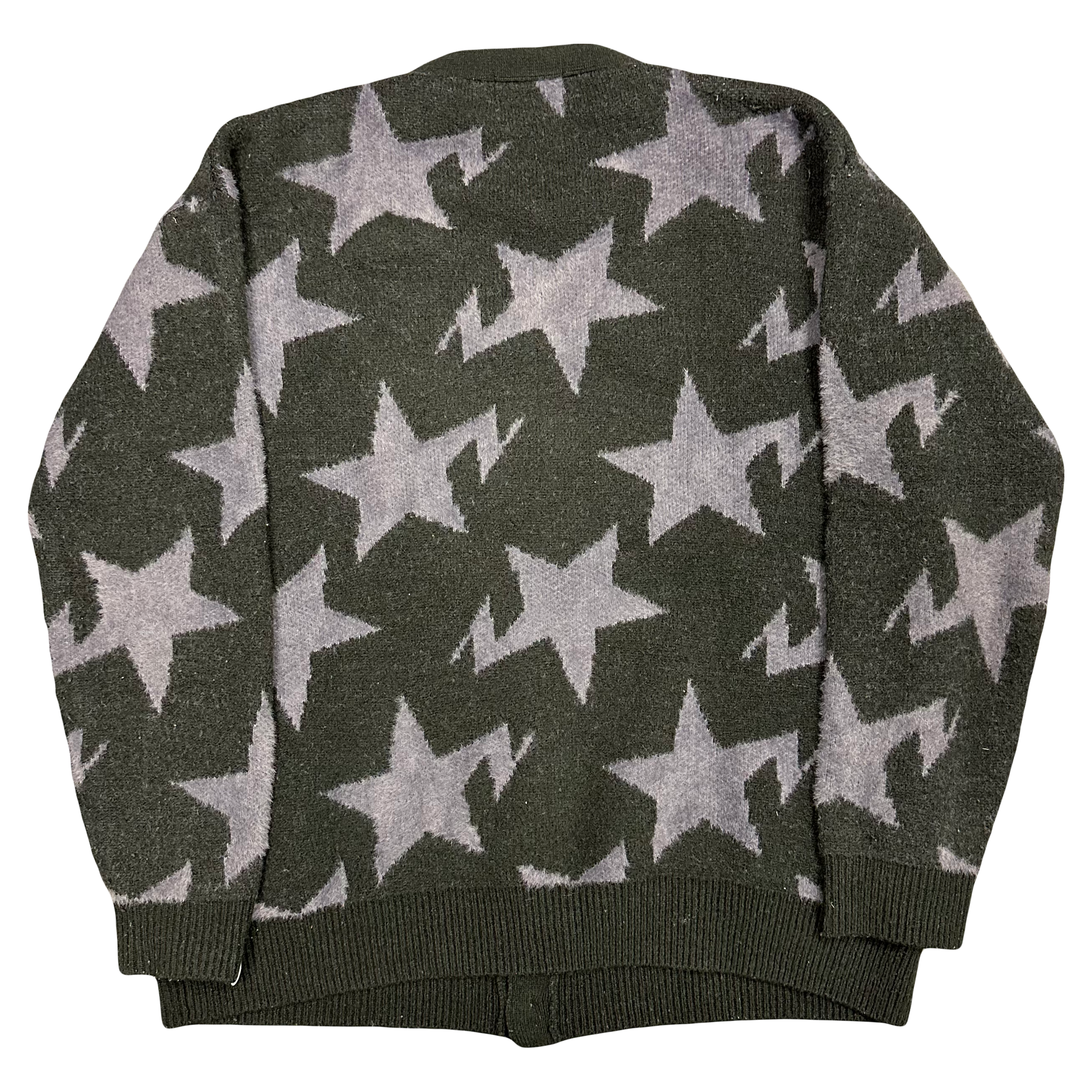 Bapesta Star Intarsia Cardigan In Black ( L )