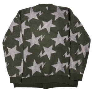 Bapesta Star Intarsia Cardigan In Black ( L )