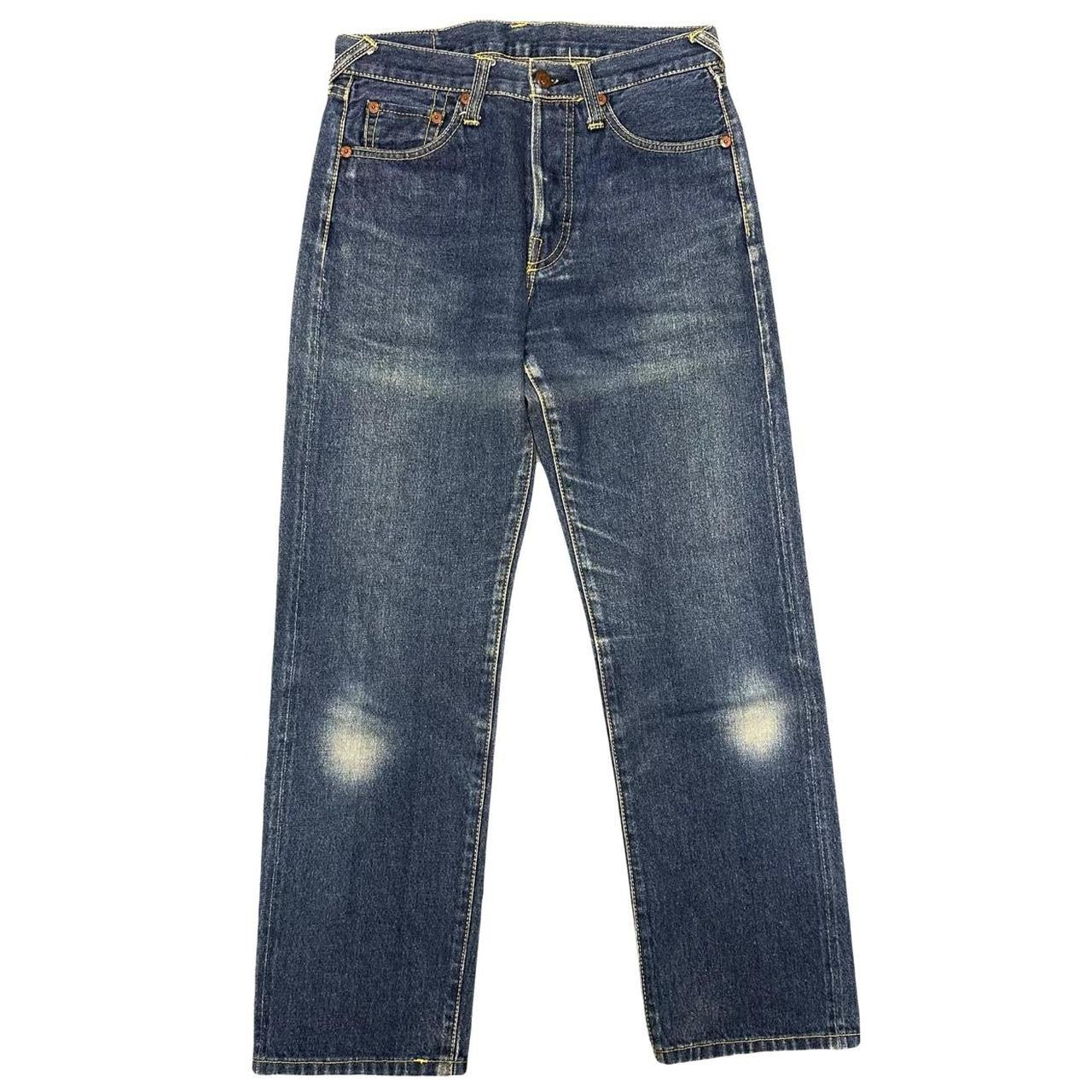 Evisu Selvedge Jeans With Loveheart & Daicock Embroidery ( W27 )