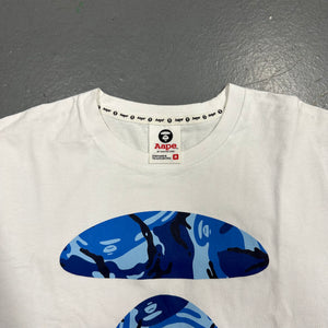 Bape Blue Camo Face T-Shirt ( M )