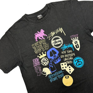 Stüssy Multi Logo T-Shirt In Black ( M )