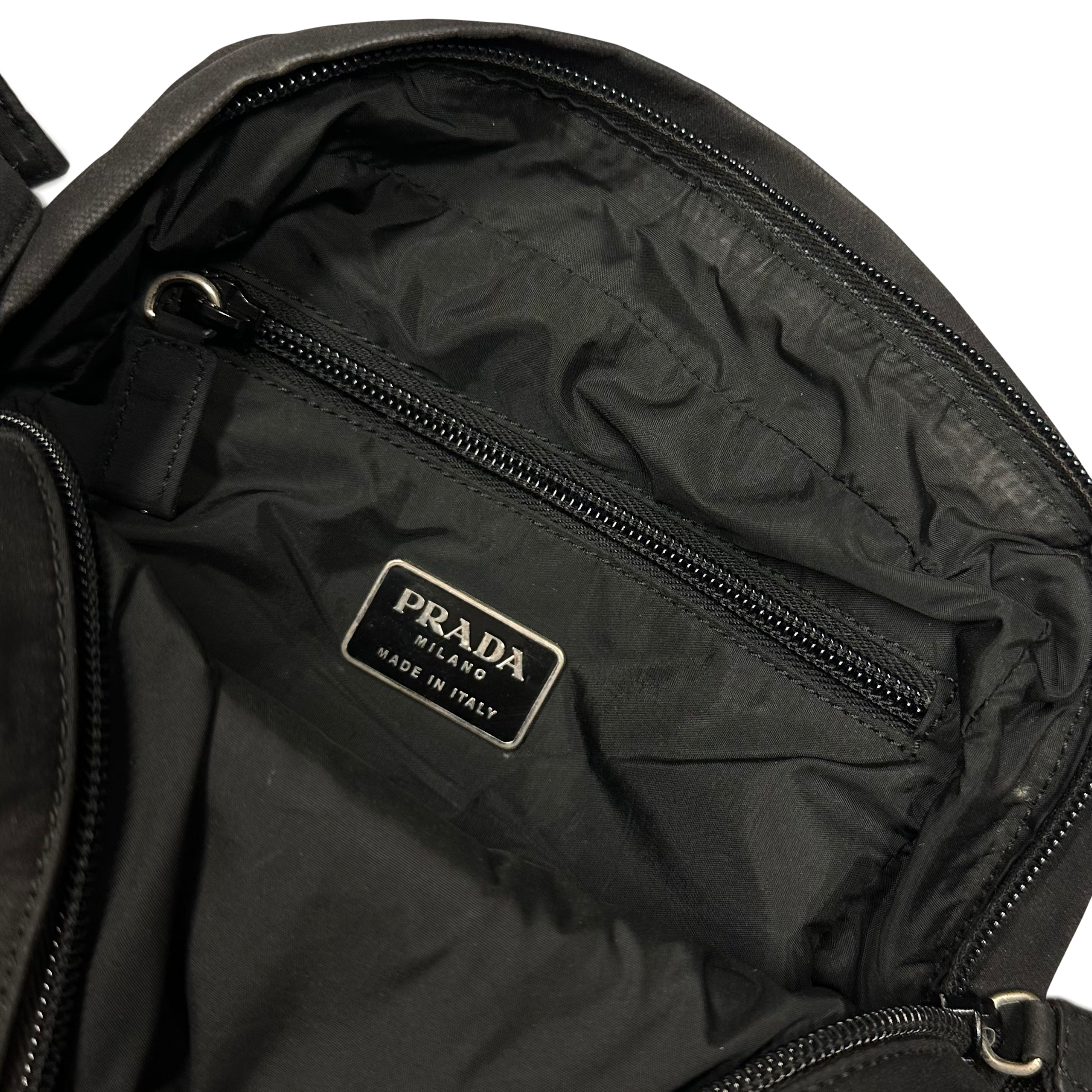 Prada Side Bag In Black