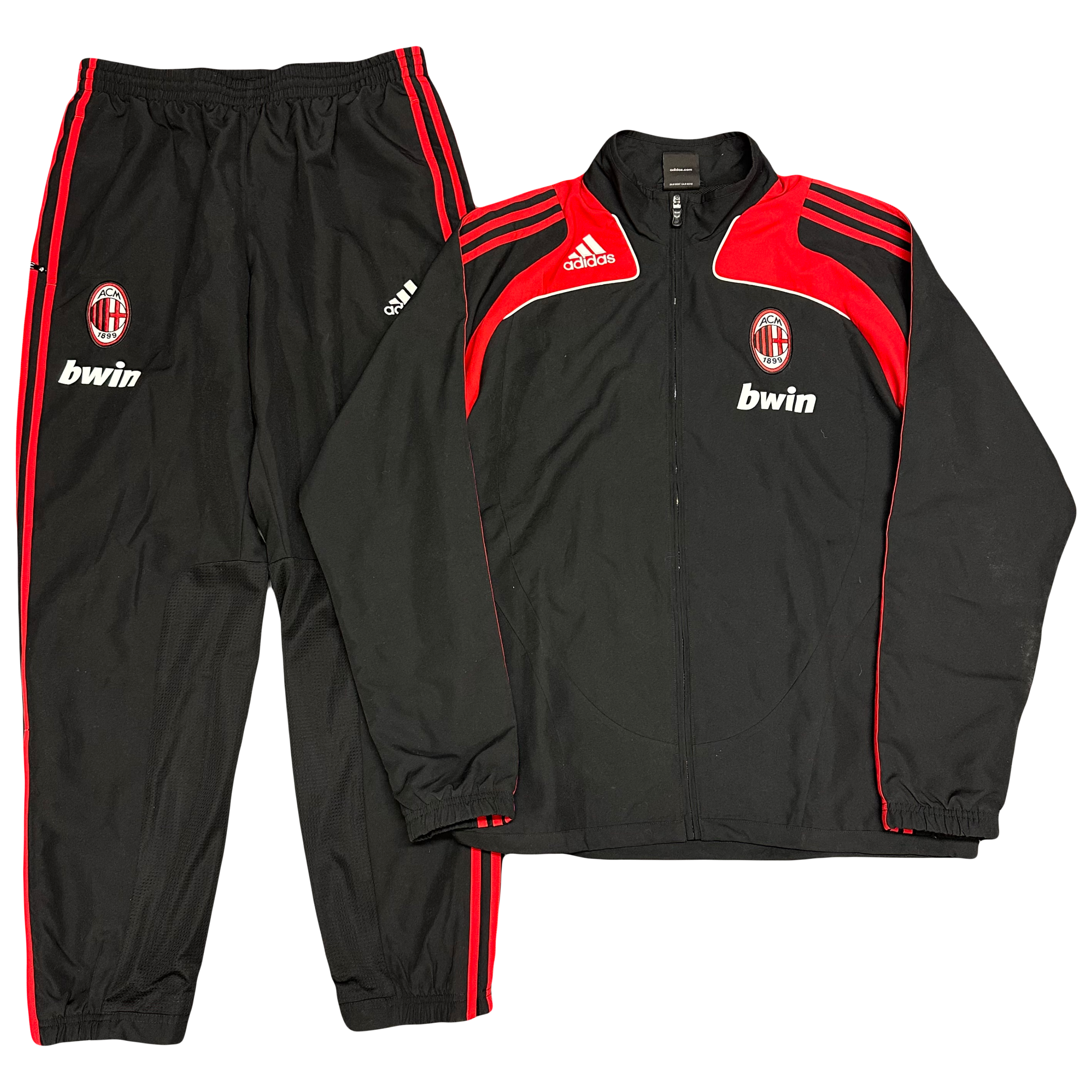 Adidas AC Milan 2008/09 Bwin Tracksuit ( M )