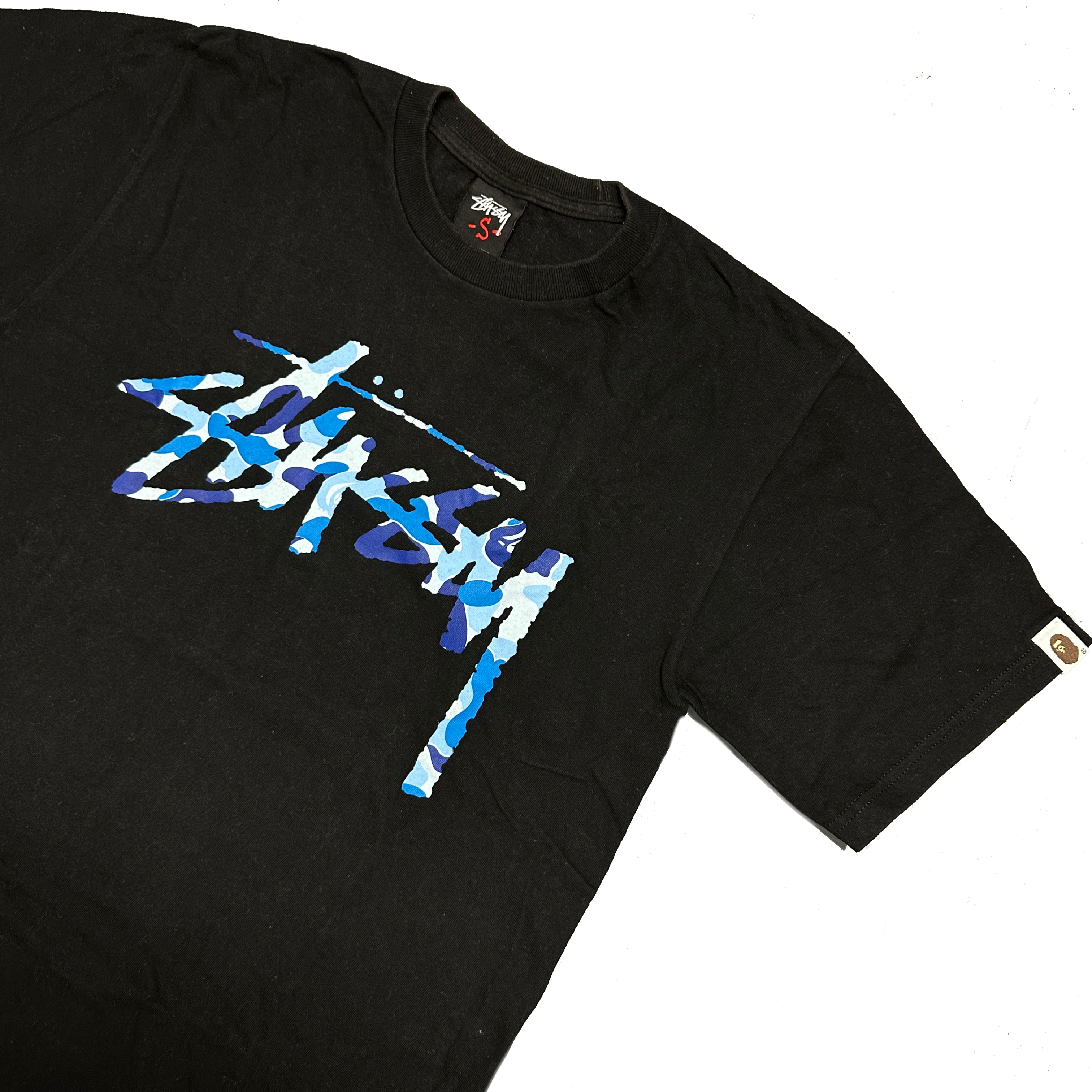 Stüssy X Bape T-Shirt In Black ( S )