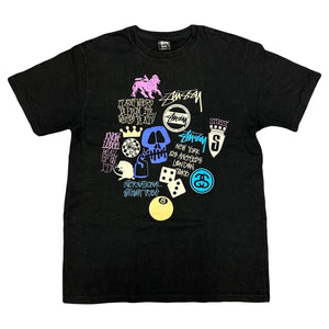 Stüssy Multi Logo T-Shirt In Black ( M )