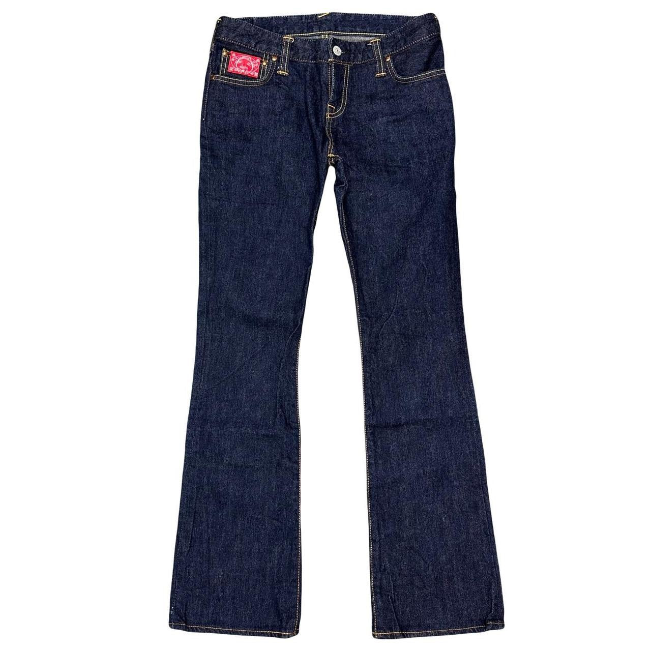 Evisu Selvedge Jeans With Loveheart & Daicock Embroidery ( W28 )