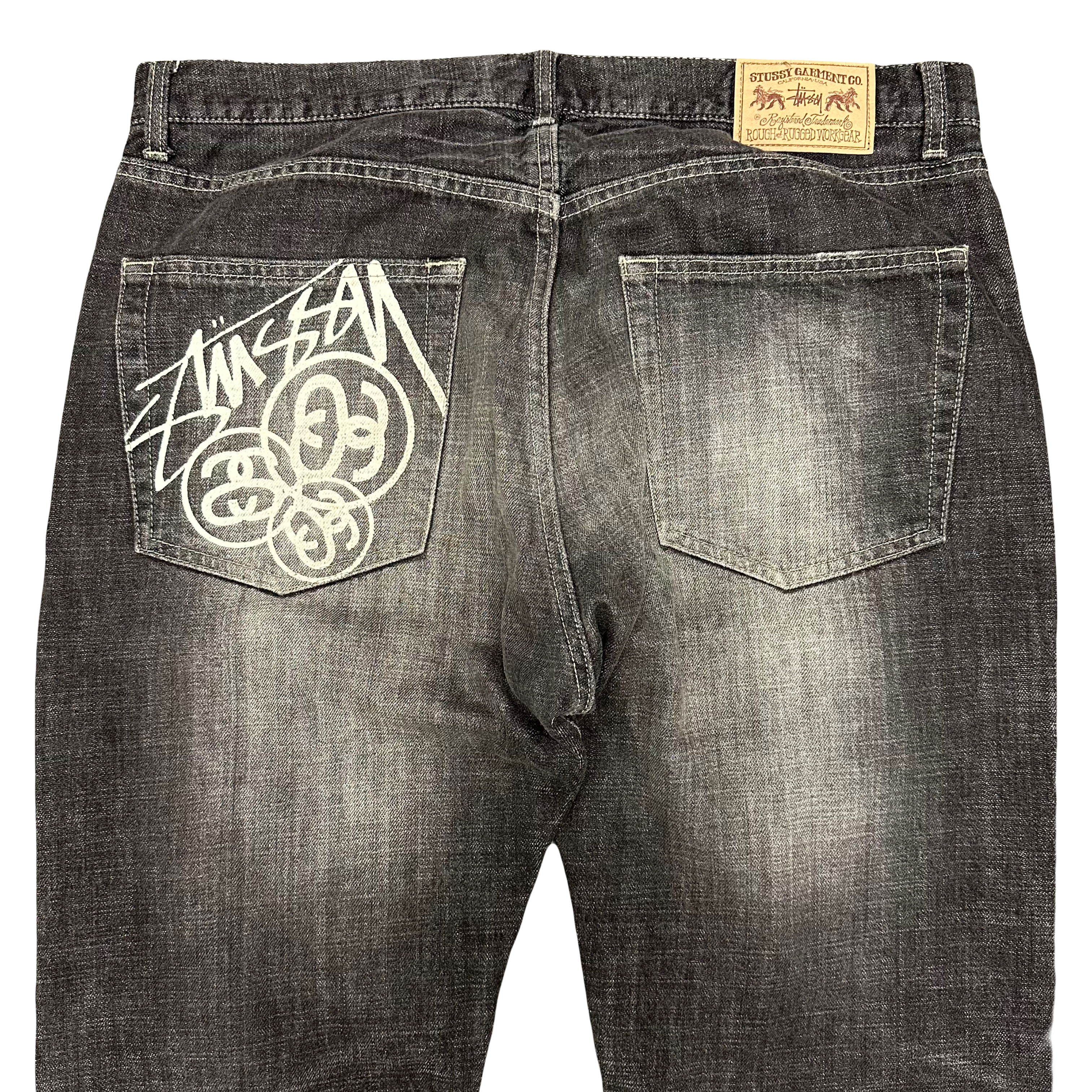 Stüssy Spellout Jeans In Grey ( W36 )