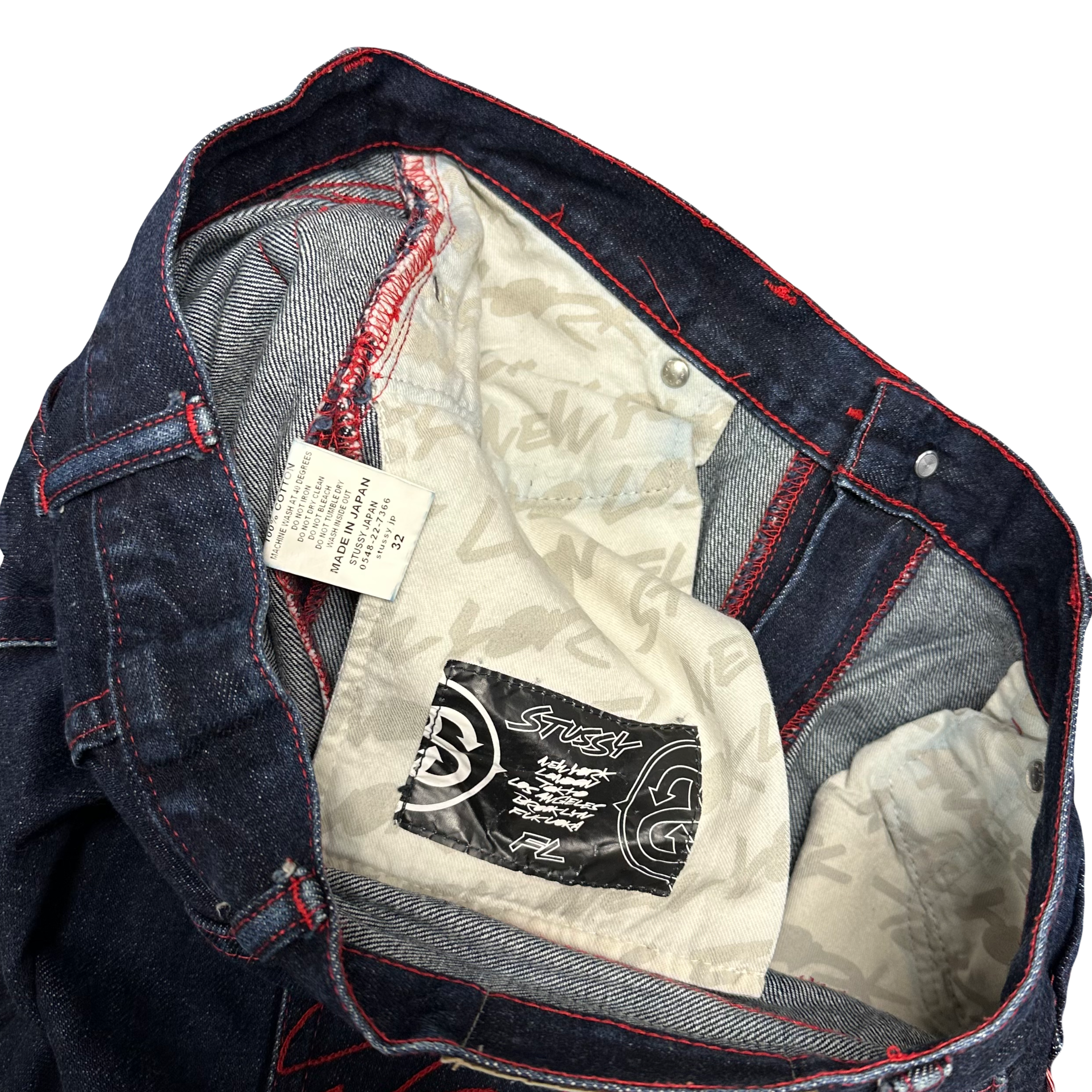 Stüssy X Futura Embroidered Jeans ( W32 )