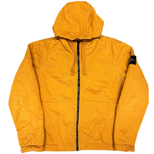 A / W 2012 Stone Island Quilted Reversible Jacket & Hoodie In Orange ( S )