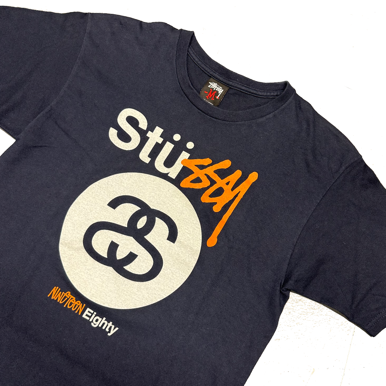 Stüssy Spellout T-Shirt In Navy ( M )