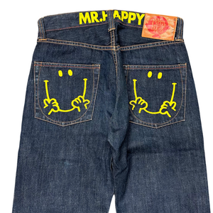 Mr Happy Printed Jeans ( W31 )