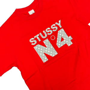 Stüssy No4 Louis Vuitton Parody T-Shirt ( M )