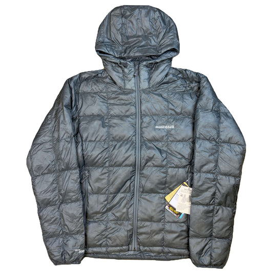 Montbell superior down puffer grey square stitch puffer jacket ex 800 medium