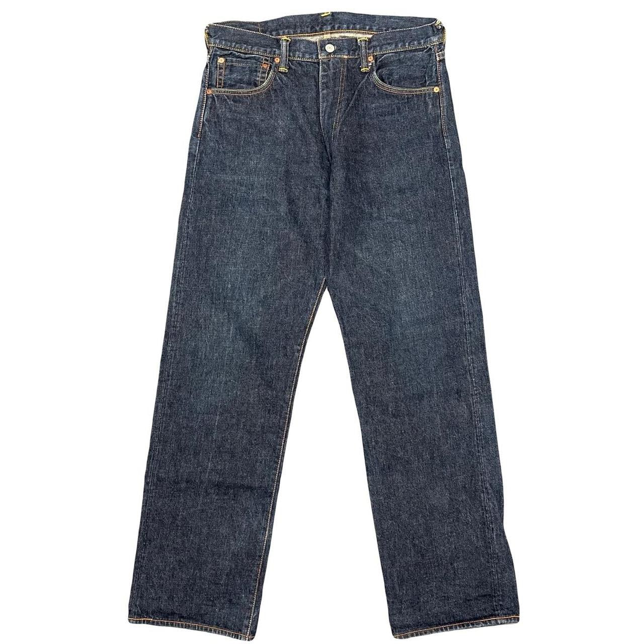 Evisu Selvedge Jeans With Yellow Daicock ( W33 )