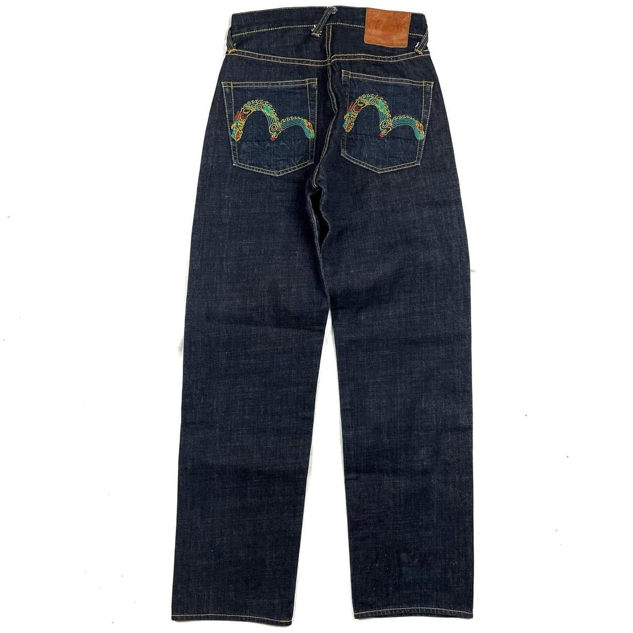 Evisu Selvedge Jeans With Dragon Daicocks ( W28 )