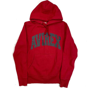 Avirex University Spellout Hoodie In Red ( S )