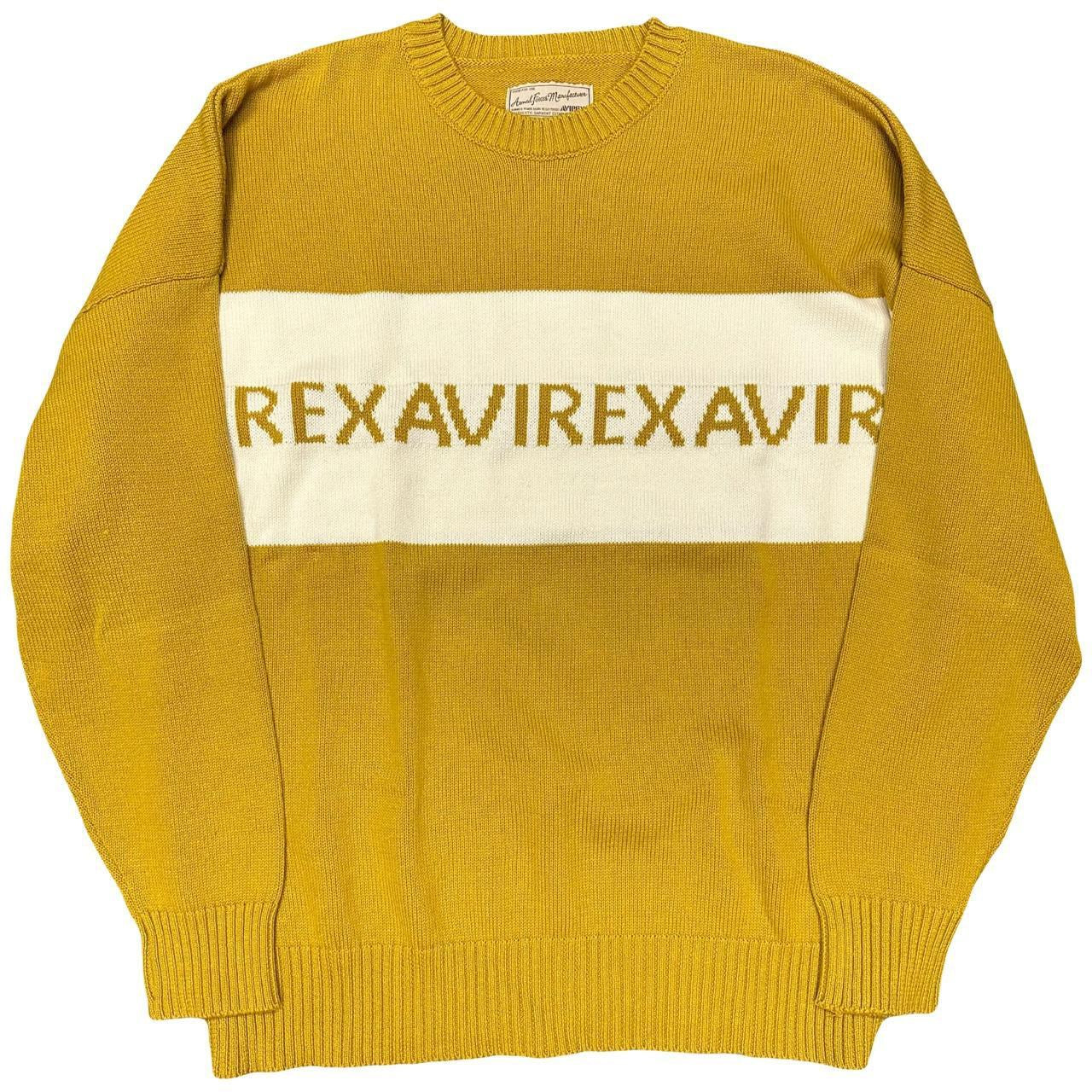 Avirex Repeat Logo Knitted Sweatshirt ( L )