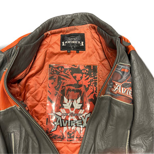 ARCHIVE Avirex Ice Tigers Leather Jacket ( XL )