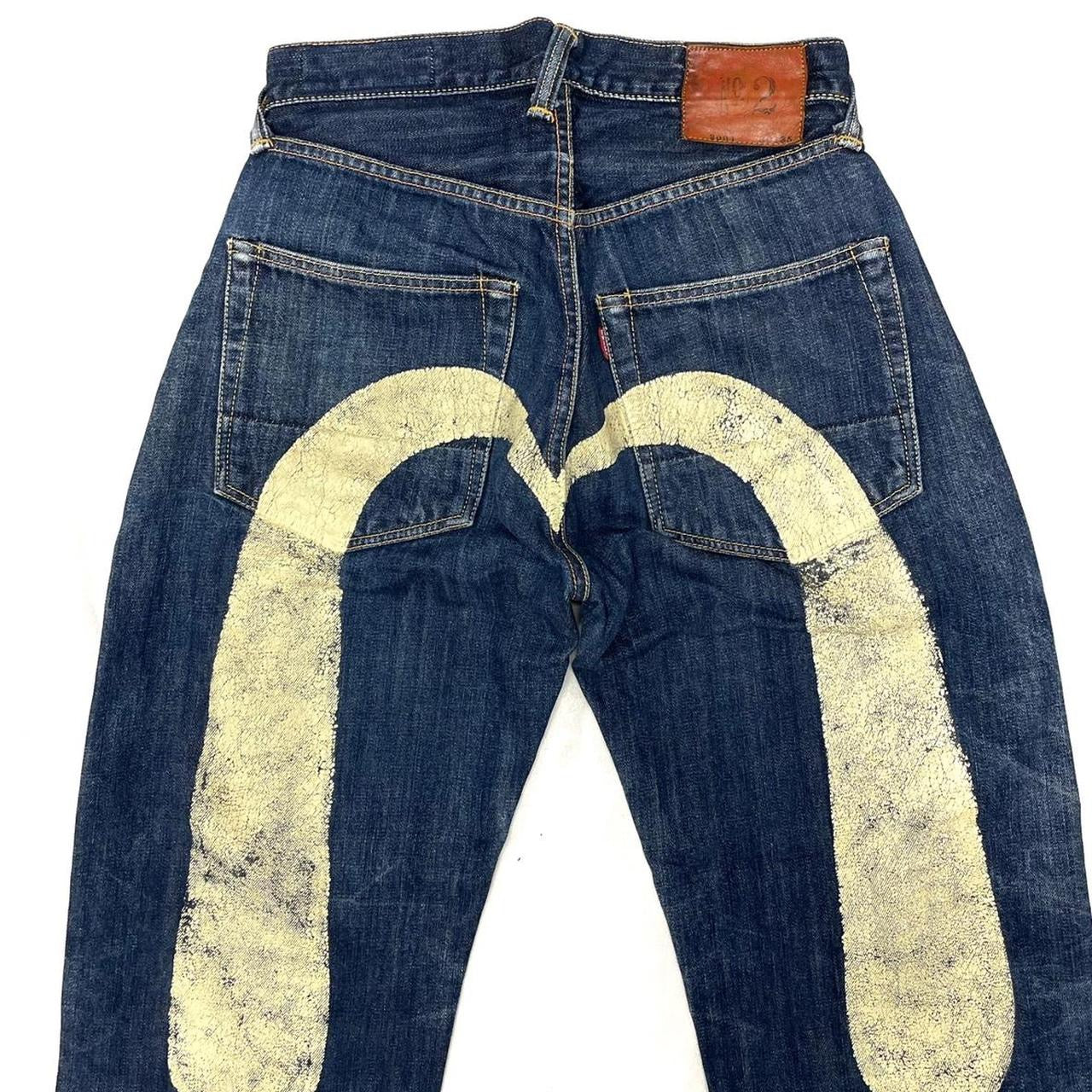 Evisu Selvedge Jeans With White Daicock ( W30 )