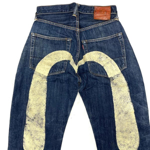 Evisu Selvedge Jeans With White Daicock ( W30 )