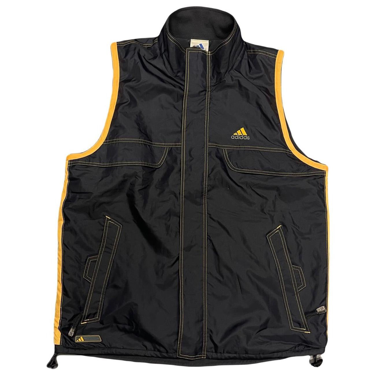 Adidas Technical Gilet In Navy & Yellow ( L )