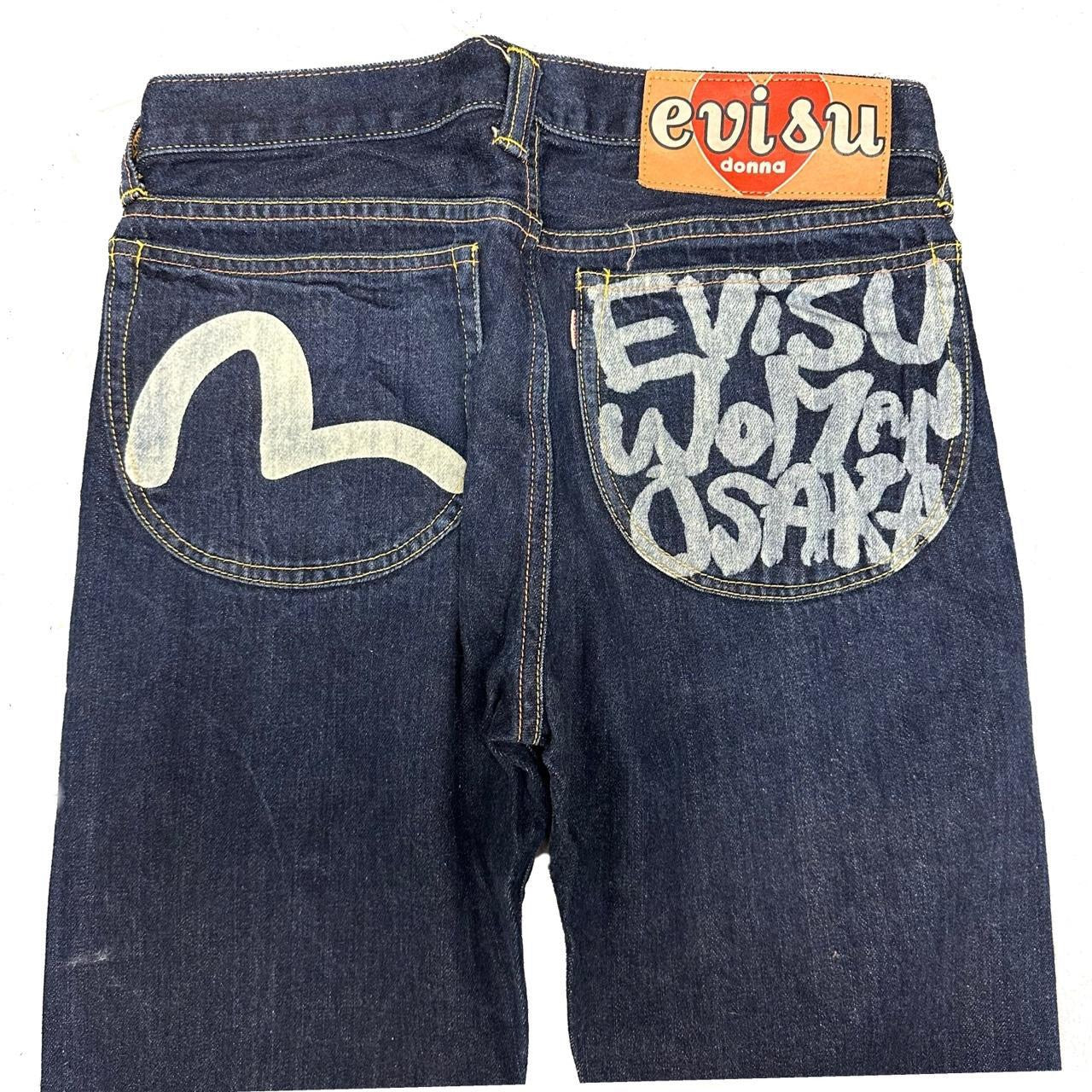 Evisu Selvedge Jeans With Woman Osaka Print ( W29 )