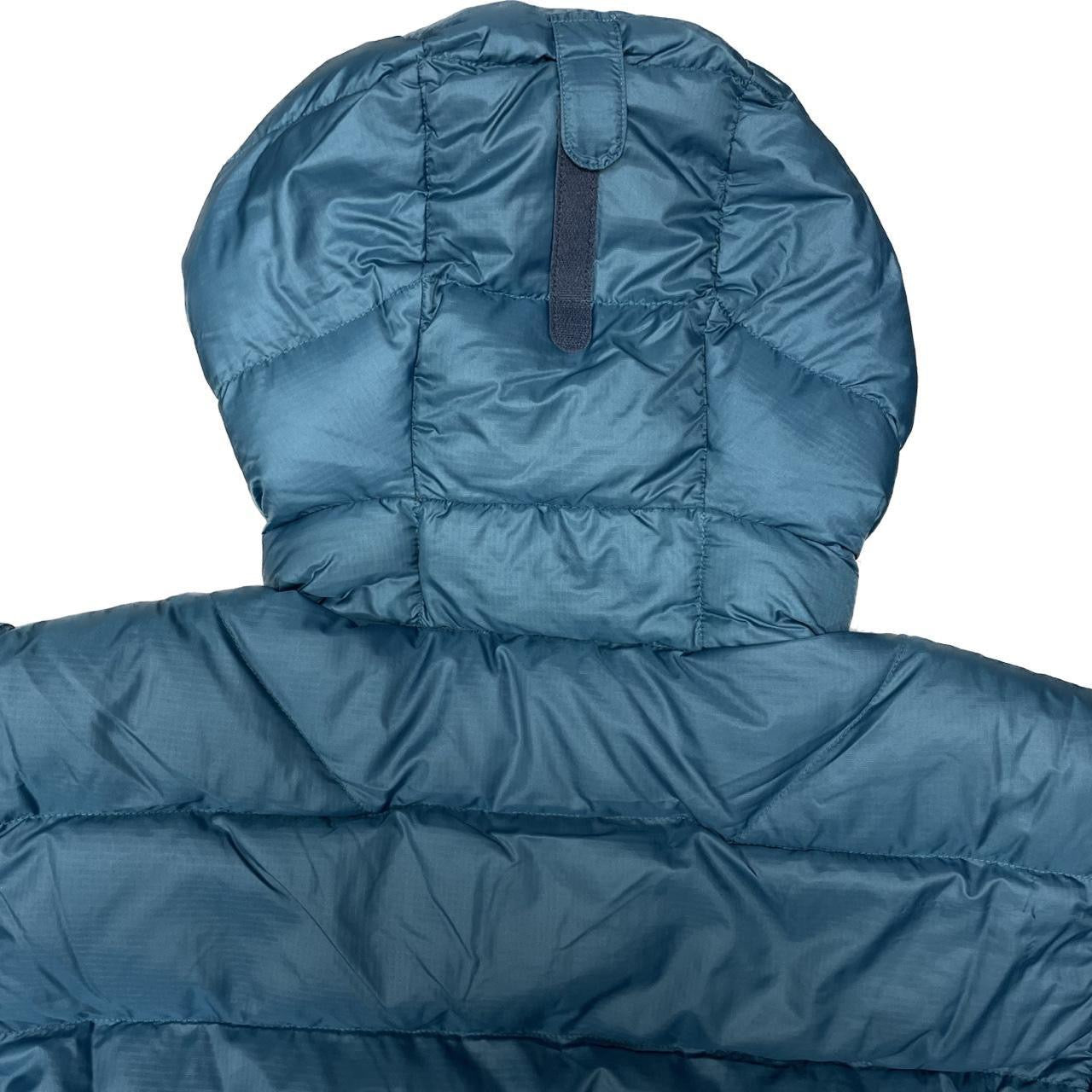 Montbell EX 800 Premium Down Puffer Jacket In Blue With Orange Zip ( S )