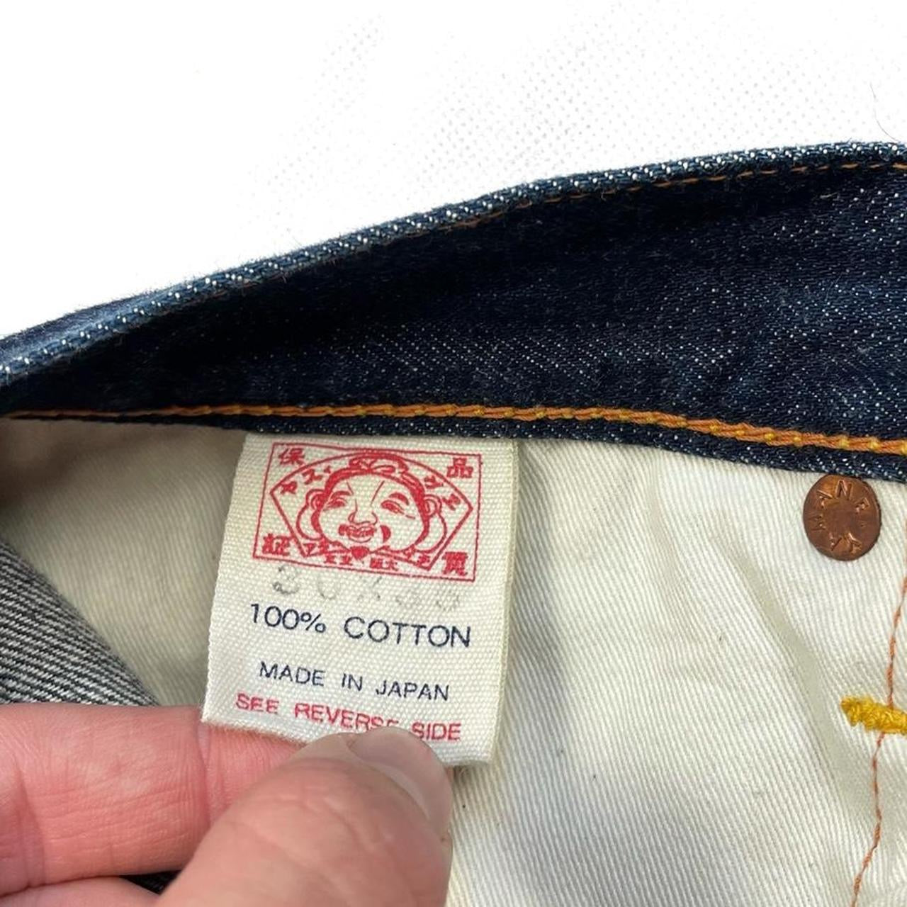 Evisu Selvedge Jeans With Double White Daicocks ( W30 )