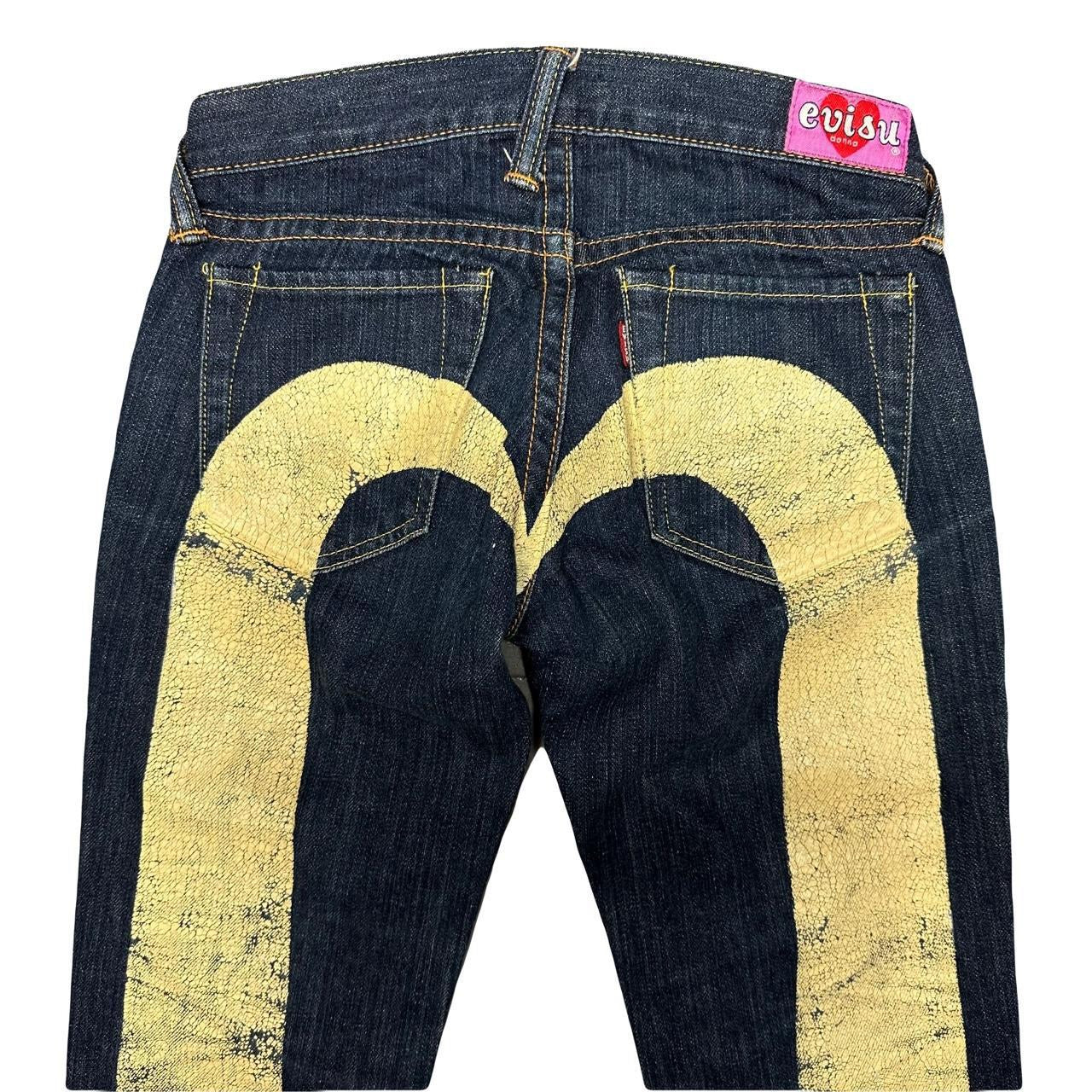 Evisu Selvedge Jeans With White Daicock ( W24 )