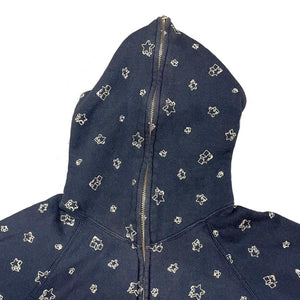 Bape Monogram Embroidered Sta Full Zip Hoodie ( XL )