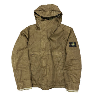 ARCHIVE A/W 2005 Stone Island Khaki Jacket With Green Liner ( L )