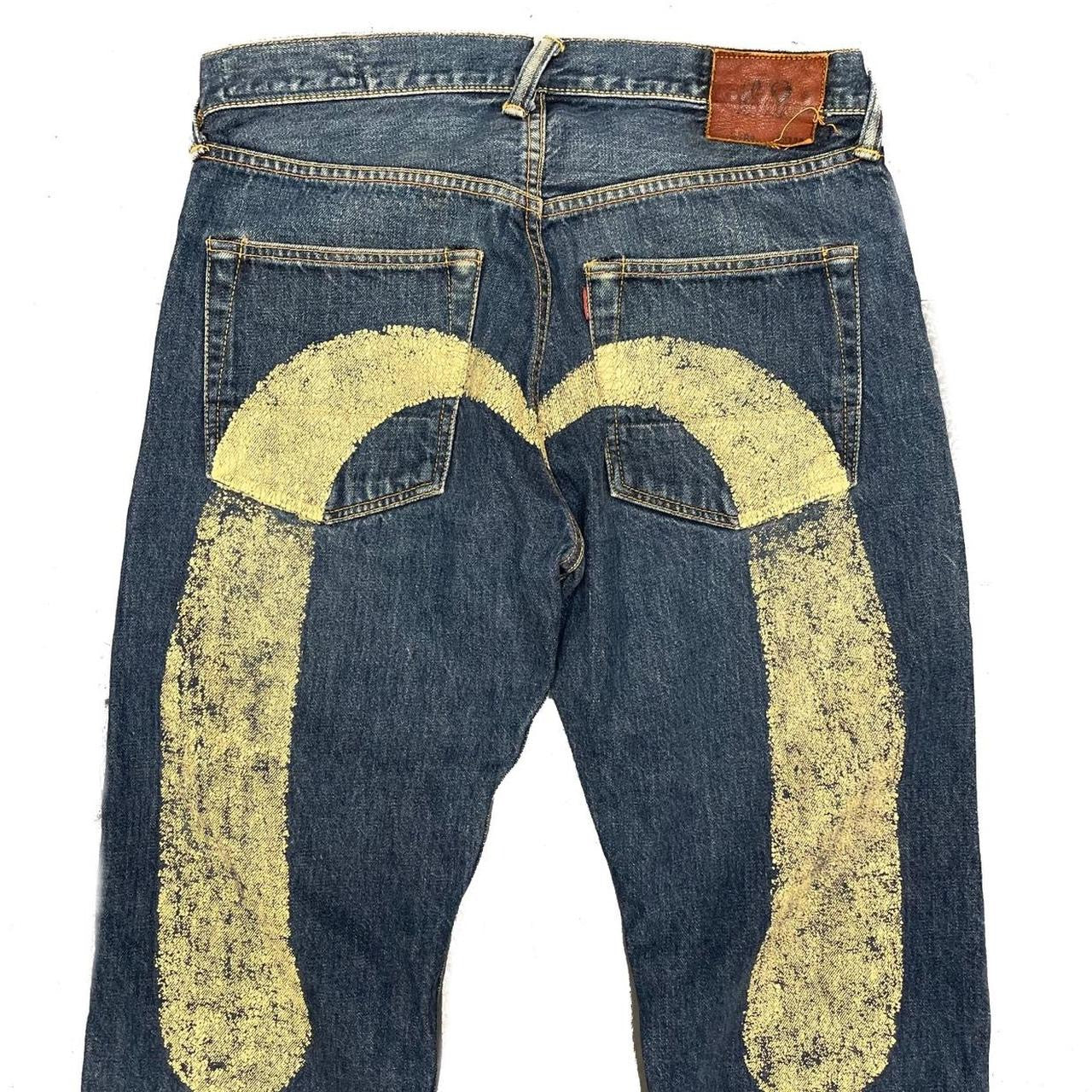 Evisu Selvedge Jeans With White Daicock ( W33 )