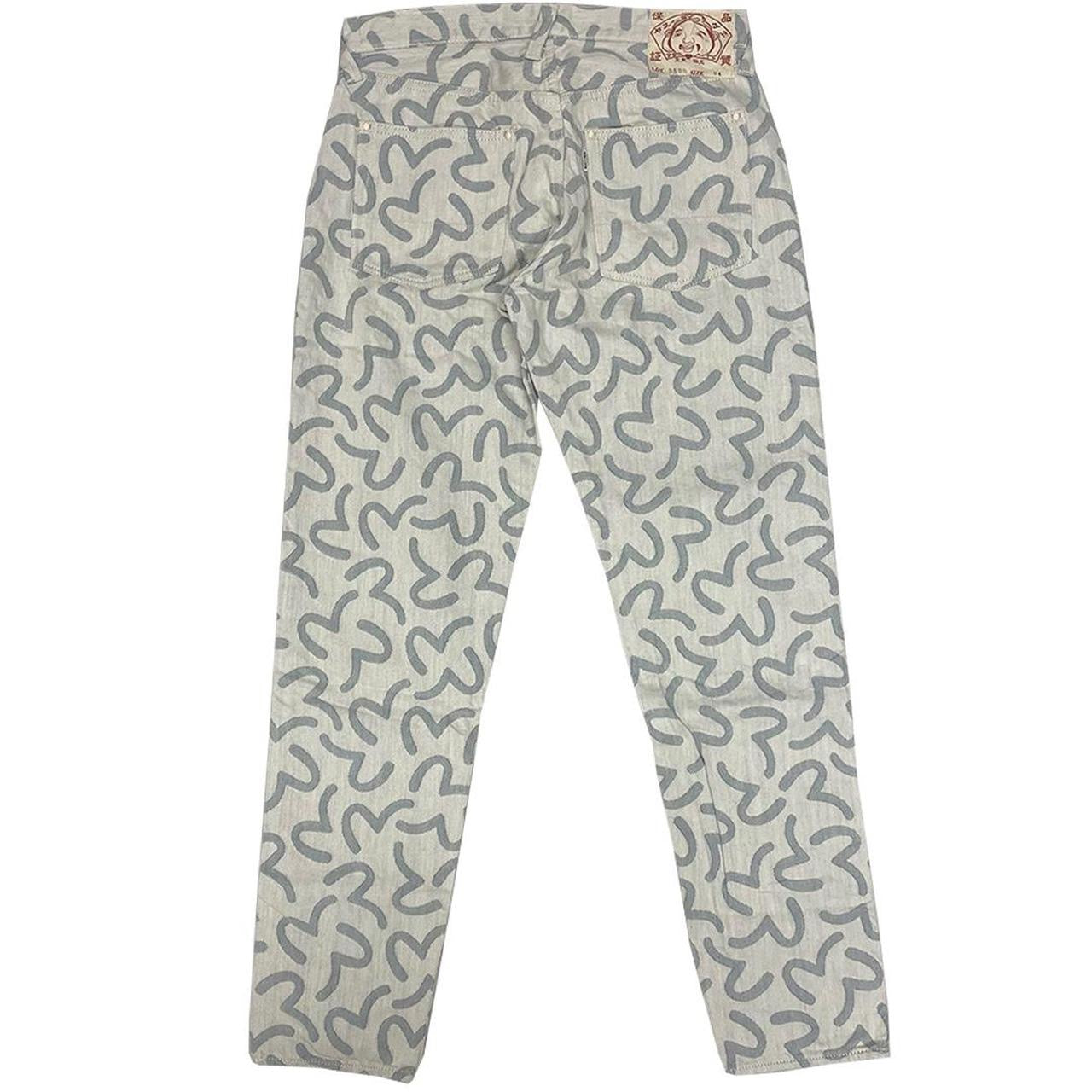 Evisu Selvedge Jeans With Monogram Daicocks ( W34 )