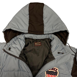 Avirex Spellout Down Puffer Jacket In Blue ( M )