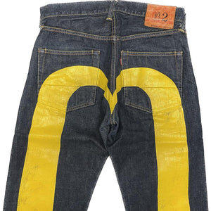 Evisu Selvedge Jeans With Yellow Daicock ( W31 )