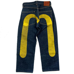 Evisu Selvedge Jeans With Yellow Daicock ( W32 )