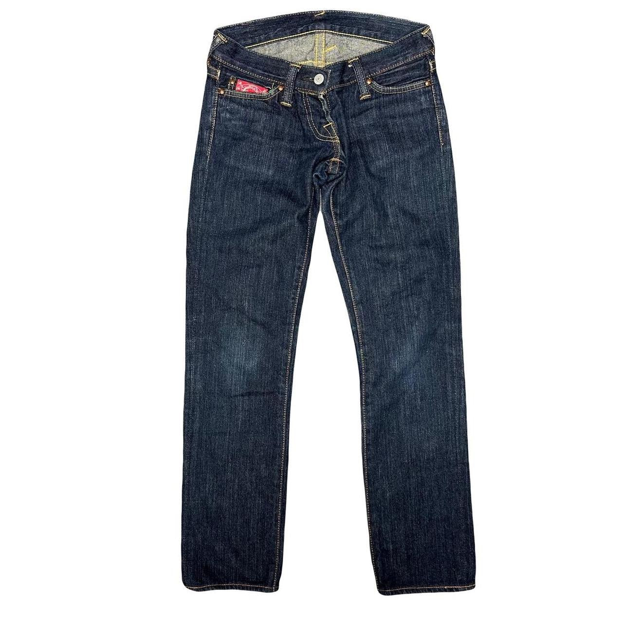 Evisu Selvedge Jeans With White Daicock ( W24 )