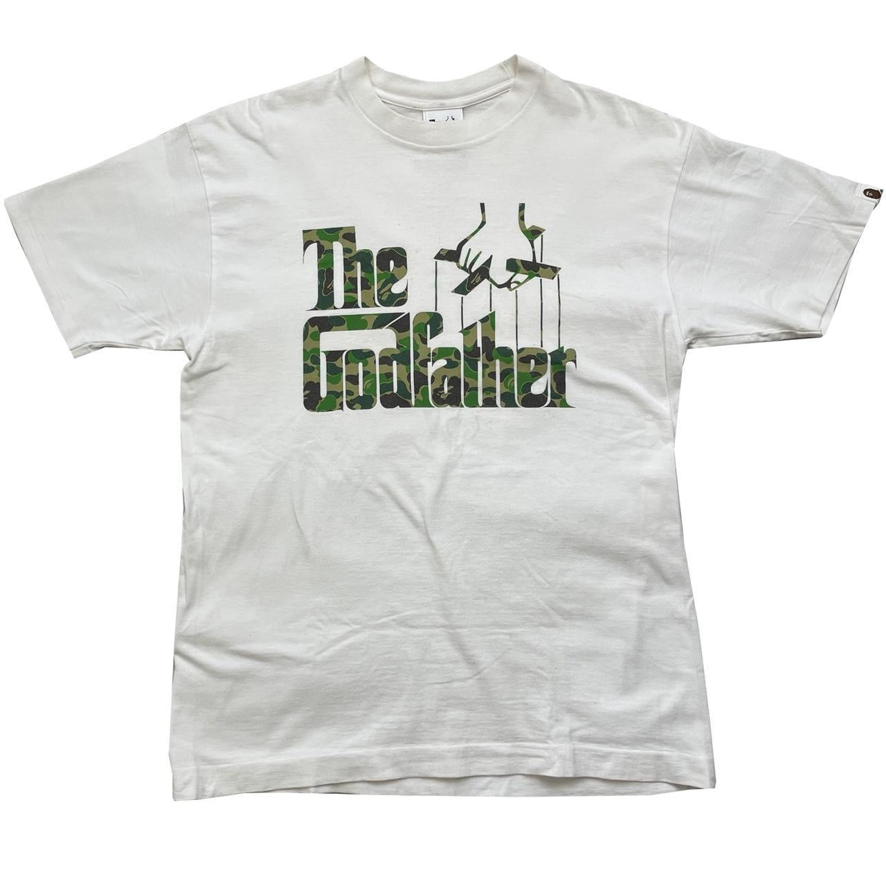 A BATHING APE ×The Godfather カモ柄 Tシャツ L