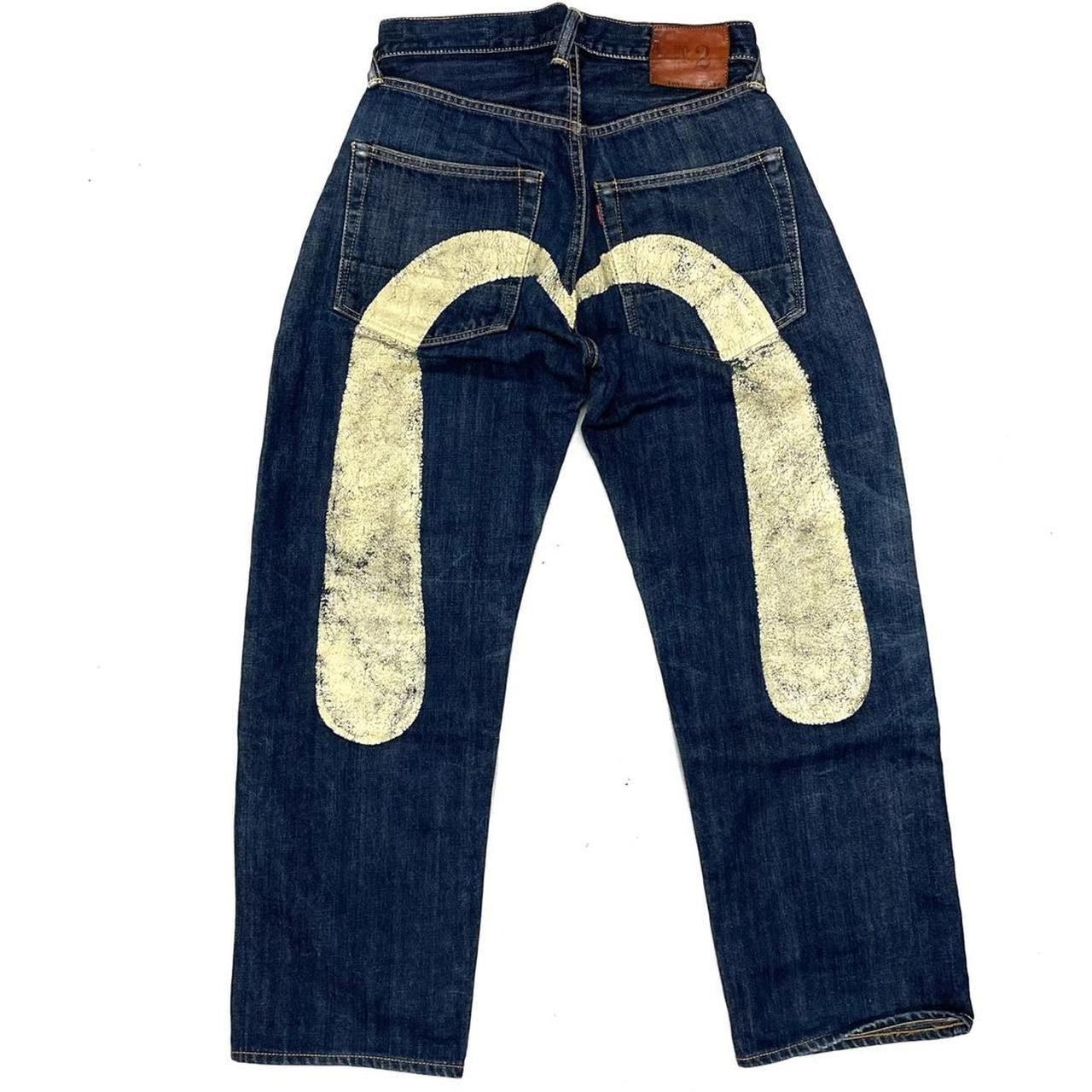 Evisu Selvedge Jeans With White Daicock ( W30 )
