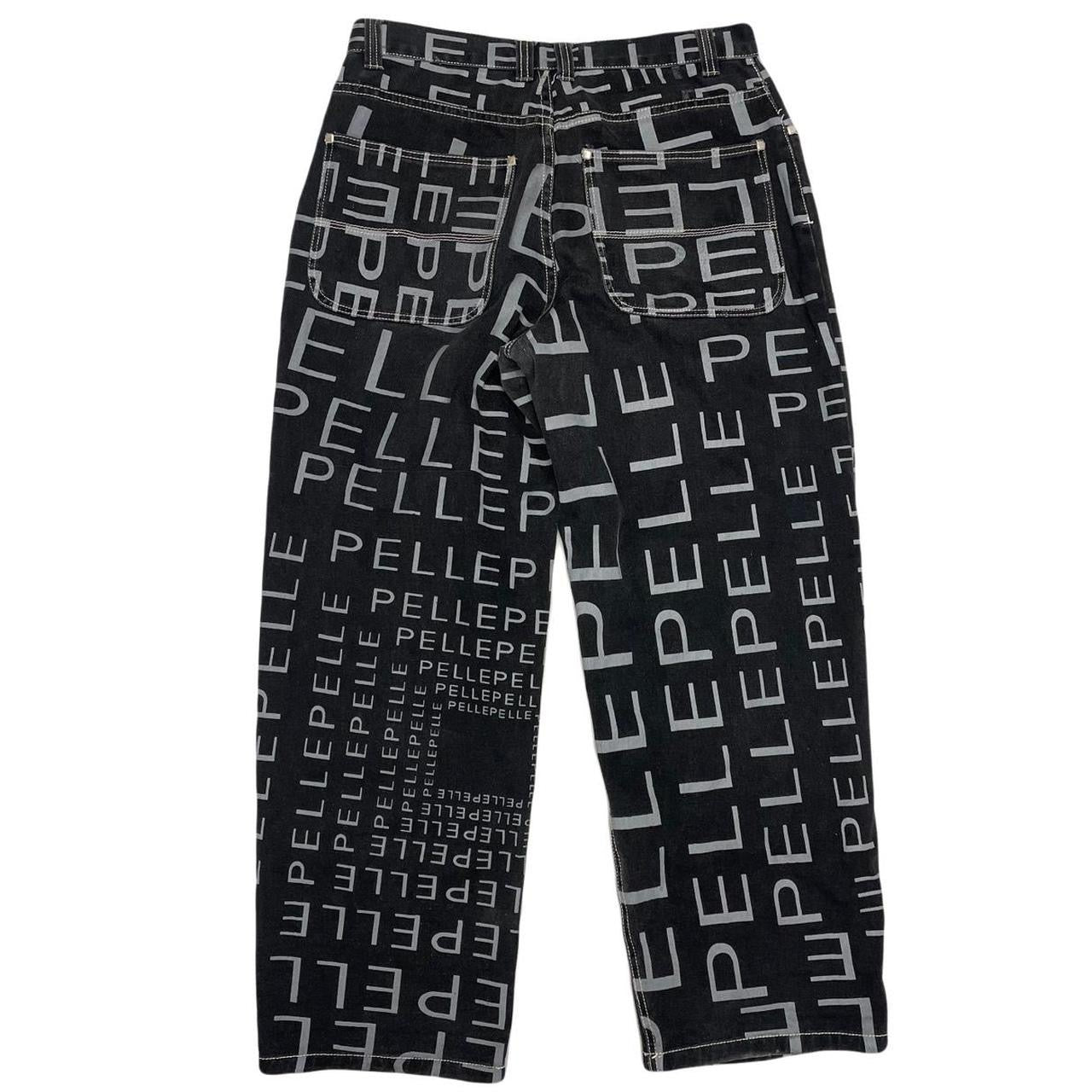 Pelle Pelle Monogram Trousers In Black ( W34 )