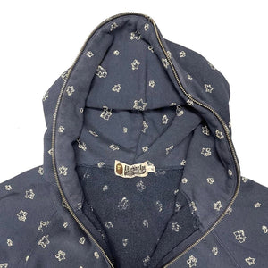 Bape Monogram Embroidered Sta Full Zip Hoodie ( XL )