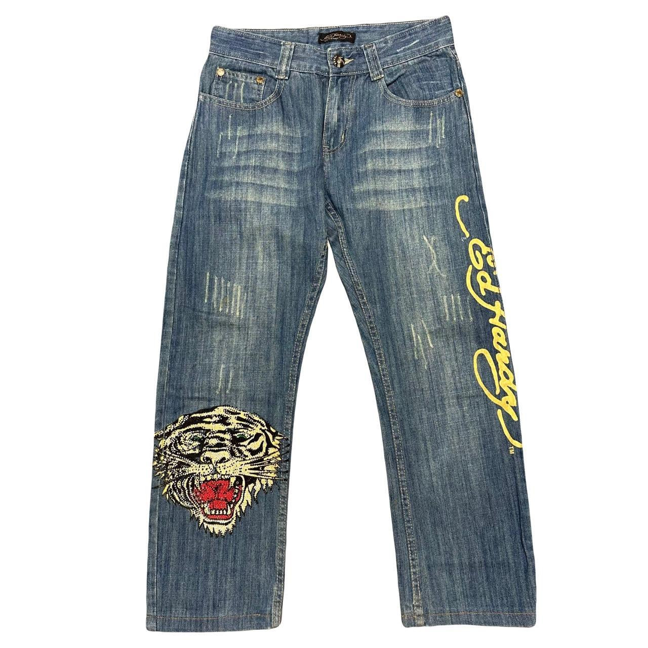 Ed Hardy Printed Jeans ( W31 )