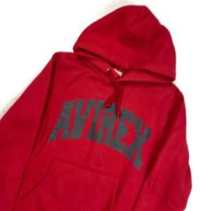 Avirex University Spellout Hoodie In Red ( S )