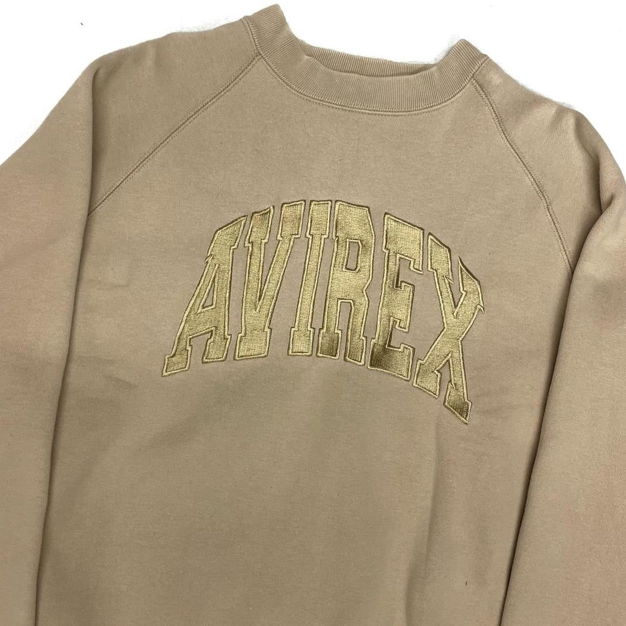 Avirex Spellout Crewneck Sweatshirt In Beige ( L )