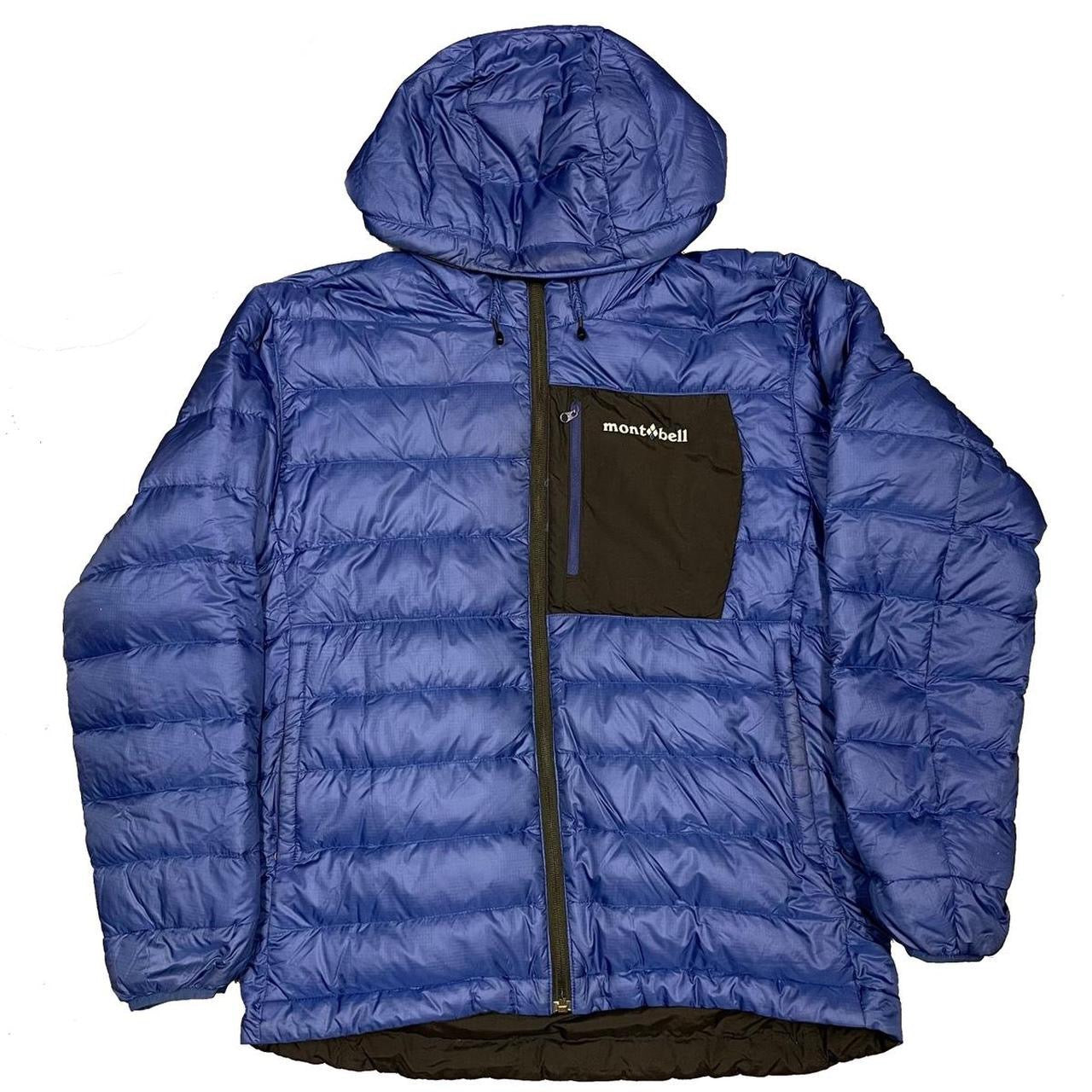 Montbell Reversible Down Puffer Jacket In Blue & Black ( S )