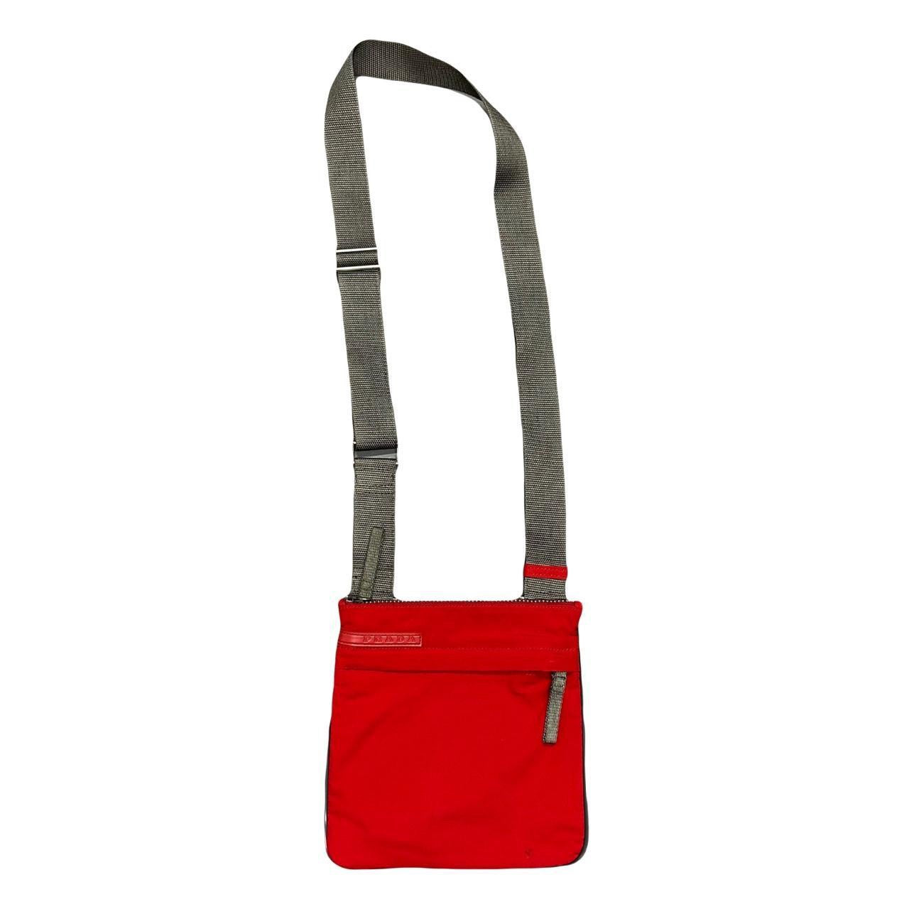 Prada Sport Side Bag In Red