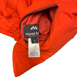 Montbell Reversible Down Puffer Jacket In Charcoal Grey & Red ( L )