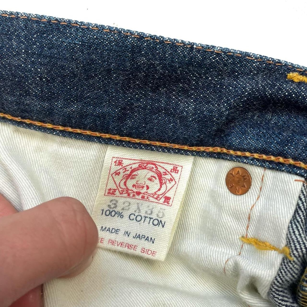 Evisu Selvedge Jeans With Yellow Daicock ( W32 )